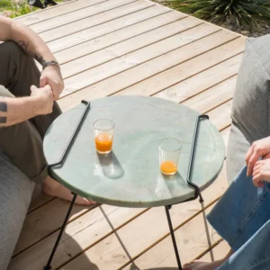 table basse haut de gamme fil acier lyon